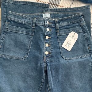 Time and Tru Medium Blue High-Rise Button-Fly Women’s Jeans